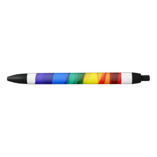 SlipperyJoe's gay pride flag waving red orange yel Pen