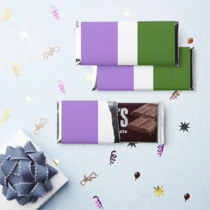 SlipperyJoe's genderqueer pride flag lavender blen Hershey Bar Favors