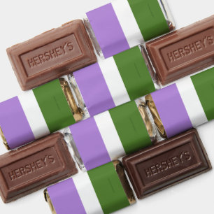 SlipperyJoe's genderqueer pride flag lavender blen Hershey's Miniatures