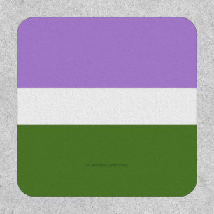 SlipperyJoe's genderqueer pride flag lavender blen Patch