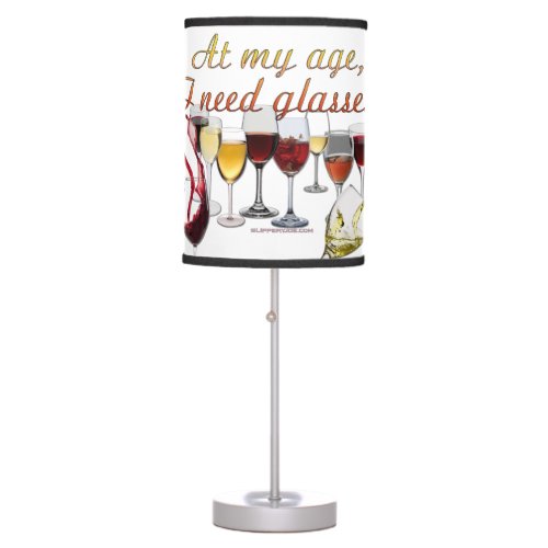 SlipperyJoes Glasses fermented grapes wine pourin Table Lamp