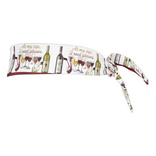 SlipperyJoes Glasses fermented grapes wine pourin Tie Headband