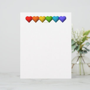 SlipperyJoe's glossy 3D heart shapes glyphs create Letterhead