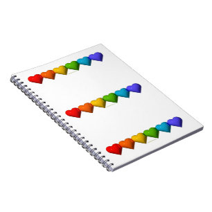 SlipperyJoe's glossy 3D heart shapes glyphs create Notebook