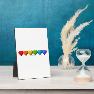 SlipperyJoe's glossy 3D heart shapes glyphs create Plaque