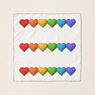 SlipperyJoe's glossy 3D heart shapes glyphs create Scarf
