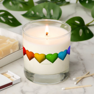 SlipperyJoe's glossy 3D heart shapes glyphs create Scented Candle
