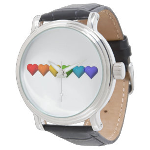 SlipperyJoe's glossy 3D heart shapes glyphs create Watch