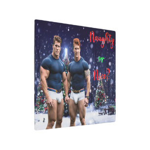 SlipperyJoe's glowing Christmas trees two muscular Metal Print