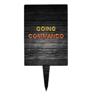 SlipperyJoe's going commando dive-bar energy grit Cake Topper
