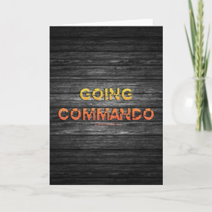 SlipperyJoe's going commando dive-bar energy grit Card