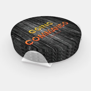 SlipperyJoe's going commando dive-bar energy grit Coaster Set