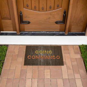 SlipperyJoe's going commando dive-bar energy grit Fiber Doormat