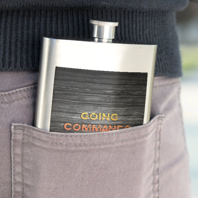 SlipperyJoe's going commando dive-bar energy grit  Flask (In Situ)