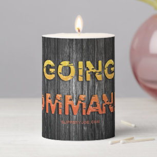 SlipperyJoe's going commando dive-bar energy grit Pillar Candle