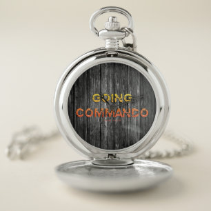 SlipperyJoe's going commando dive-bar energy grit Pocket Watch
