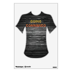 SlipperyJoe's going commando dive-bar energy grit Wall Decal