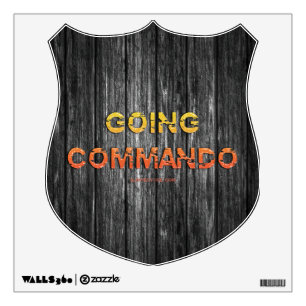 SlipperyJoe's going commando dive-bar energy grit Wall Decal