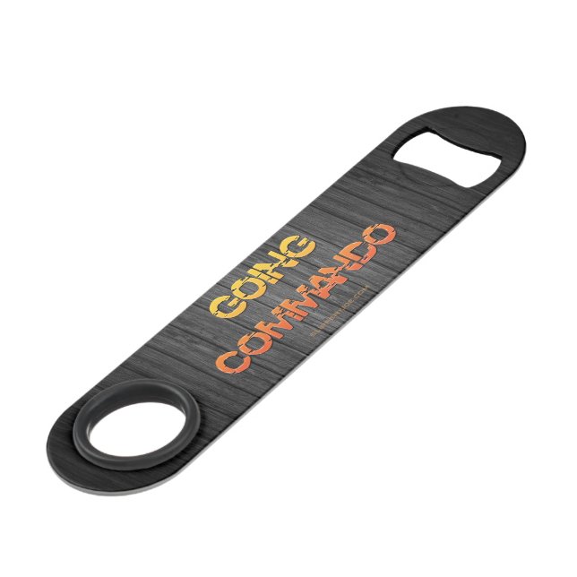 SlipperyJoe's going commando wood yellow orange bl Bar Key (Front Angled)