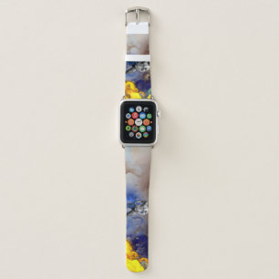 SlipperyJoe's grayscale muscular man physique yell Apple Watch Band
