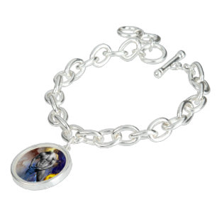 SlipperyJoe's grayscale muscular man physique yell Bracelet