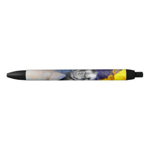 SlipperyJoe's grayscale muscular man physique yell Pen