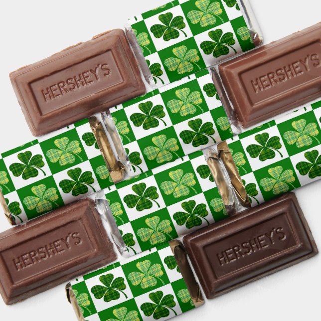 SlipperyJoe's green four-leaf clovers Saint Patric Hershey's Miniatures (Assorted)