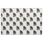 SlipperyJoe&#39;s Grizzly Bear hairy animal statue rou Fabric