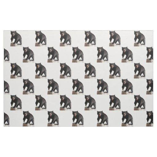 SlipperyJoe's Grizzly Bear hairy animal statue rou Fabric