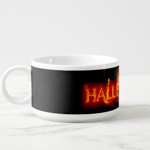 SlipperyJoe's Halloween massive fiery lettering ca Bowl
