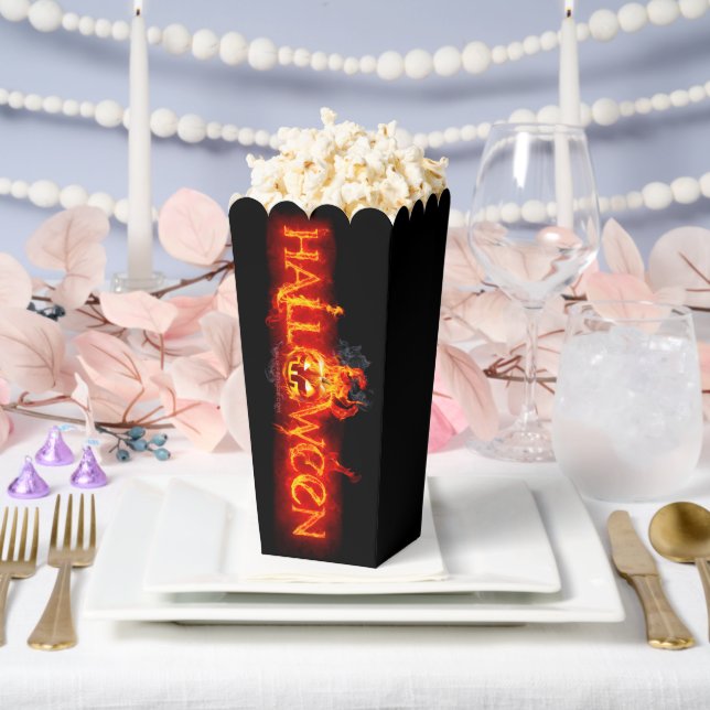 SlipperyJoe's Halloween massive fiery lettering ca Favor Boxes (Wedding)