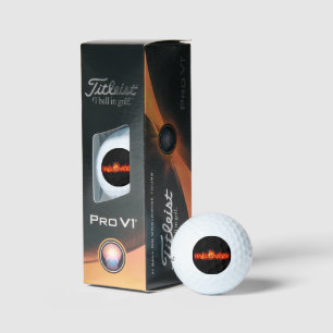 SlipperyJoe's Halloween massive fiery lettering ca Golf Balls