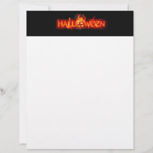 SlipperyJoe's Halloween massive fiery lettering ca Letterhead