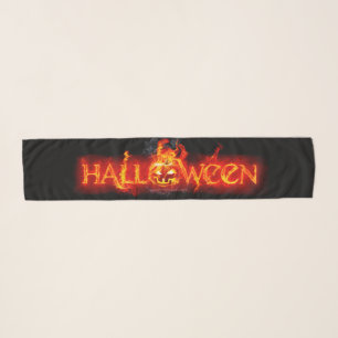 SlipperyJoe's Halloween massive fiery lettering ca Scarf