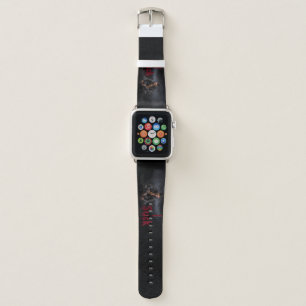 SlipperyJoe's Halloween pale vampiric figure fangs Apple Watch Band