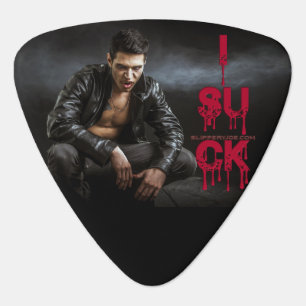 SlipperyJoe's Halloween pale vampiric figure fangs Guitar Pick