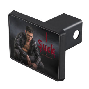 SlipperyJoe's Halloween pale vampiric figure fangs Hitch Cover