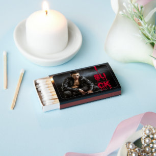 SlipperyJoe's Halloween pale vampiric figure fangs Matchboxes