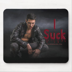 SlipperyJoe's Halloween pale vampiric figure fangs Mouse Pad