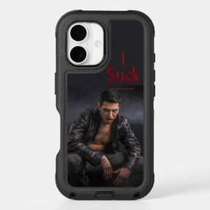 SlipperyJoe's Halloween pale vampiric figure fangs iPhone 16 Case