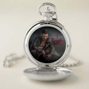 SlipperyJoe's Halloween pale vampiric figure fangs Pocket Watch