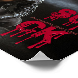 SlipperyJoe's Halloween pale vampiric figure fangs Poster