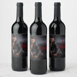 SlipperyJoe's Halloween pale vampiric figure fangs Wine Label