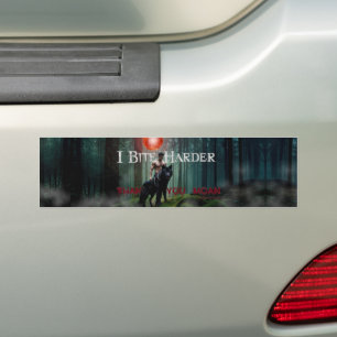 SlipperyJoe's Halloween shirtless muscular man bit Bumper Sticker