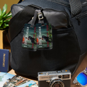 SlipperyJoe's Halloween shirtless muscular man bit Luggage Tag