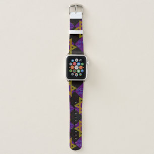 SlipperyJoe's Hanukkah-themed image golden yellow Apple Watch Band