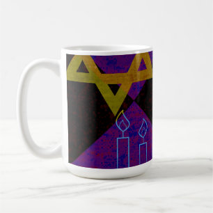 SlipperyJoe's Hanukkah-themed image golden yellow  Coffee Mug