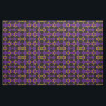 SlipperyJoe's Hanukkah-themed image golden yellow Fabric<br><div class="desc">SlipperyJoe's Hanukkah-themed image golden yellow Star of David blue candles with orange flames Menorah-inspired art gift idea Jewish identity spirituality holiday retro bold symmetrical pattern diamond-shaped grid background blends tradition and vibrant design purple black checkerboard effect Hebrew religious celebration</div>
