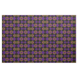SlipperyJoe's Hanukkah-themed image golden yellow  Fabric