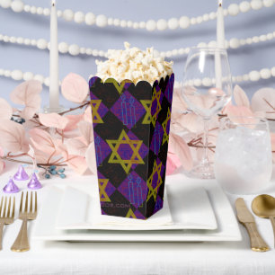 SlipperyJoe's Hanukkah-themed image golden yellow  Favor Boxes